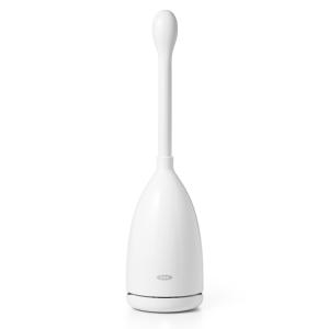 Brosse à WC Avec nettoie-bord blanc