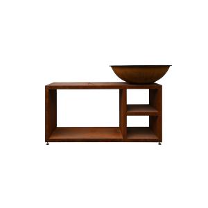 Braséro Piatto Tavolo Medium Corten Ø84