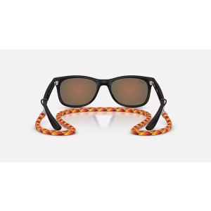 Lunettes de soleil WAYFARER junior effet miroir noir