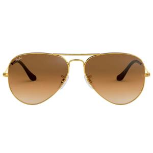 Lunettes de soleil Aviator large doré arista