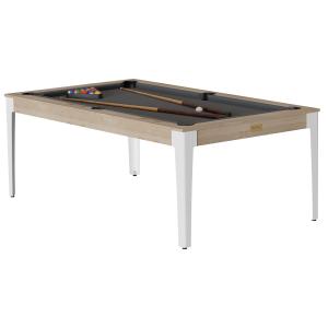 Table de billard ELAN Chêne-Drap gris