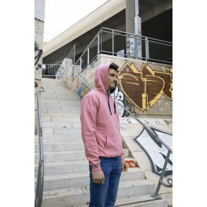 Sweat capuche homme MultiSign Rose/Anthracite L