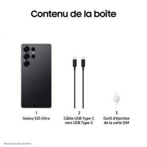 Smartphone Galaxy S25 Ultra noir