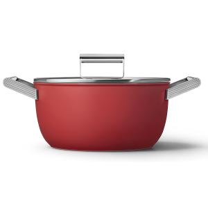 Faitout 24 cm - Années 50 - Rouge Mat