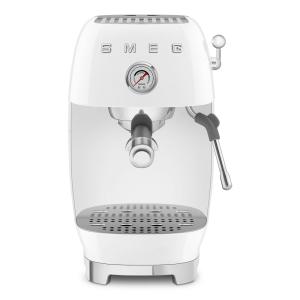 Machine à café manuelle Esthétique années 50 blanc