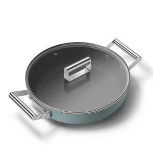 Sauteuse 28 cm Esthétique Années 50 vert mat