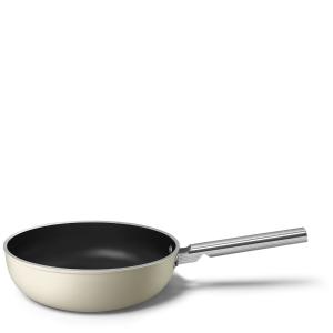 Wok 30 cm Esthétique Années 50 crème mat