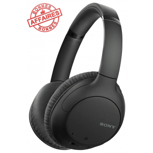 Sony – Casque sans fil avec réduction de bruit WHCH710 NOIR