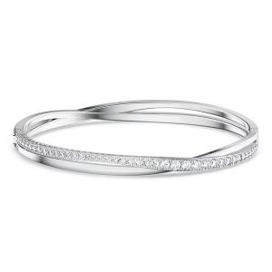 Bracelet jonc twist blanc M