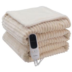 Plaid chauffant KOOMY CREME