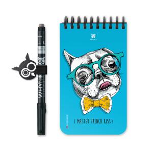 Bloc-notes effaçable Bulldog français