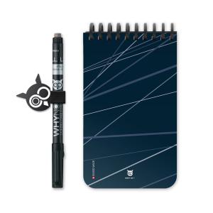 Bloc-notes effaçable et réutillisable Poche - bleu marine