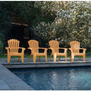Fauteuils de jardin X4 Adirondack Ocre