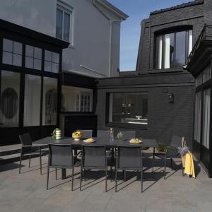 Ensemble de jardin Modulo alu gris + 8 fauteuils