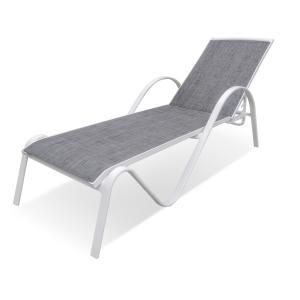 Bain de soleil SUNSET  aluminium blanc 195 cm
