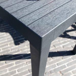 Ensemble de balcon Club anthracite résine recycle