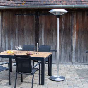 Parasol chauffant Zephyr acier 2000W