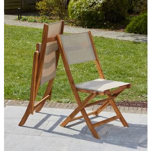 Ensemble de jardin Bilbao acacia carré table + 4 chaises